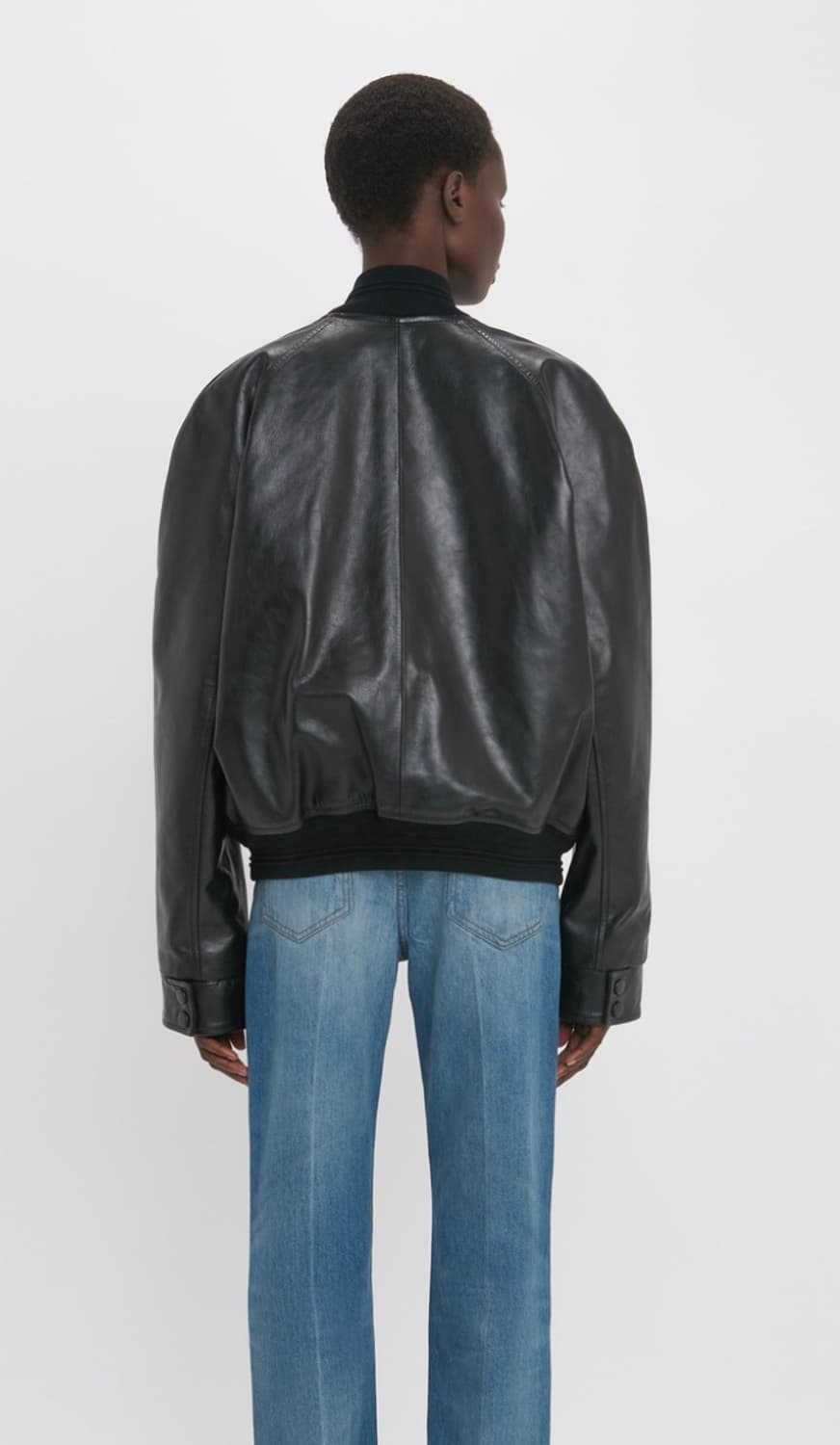 빅토리아베컴 가죽 블루종 6사이즈(55-66)새상품 상품이미지2