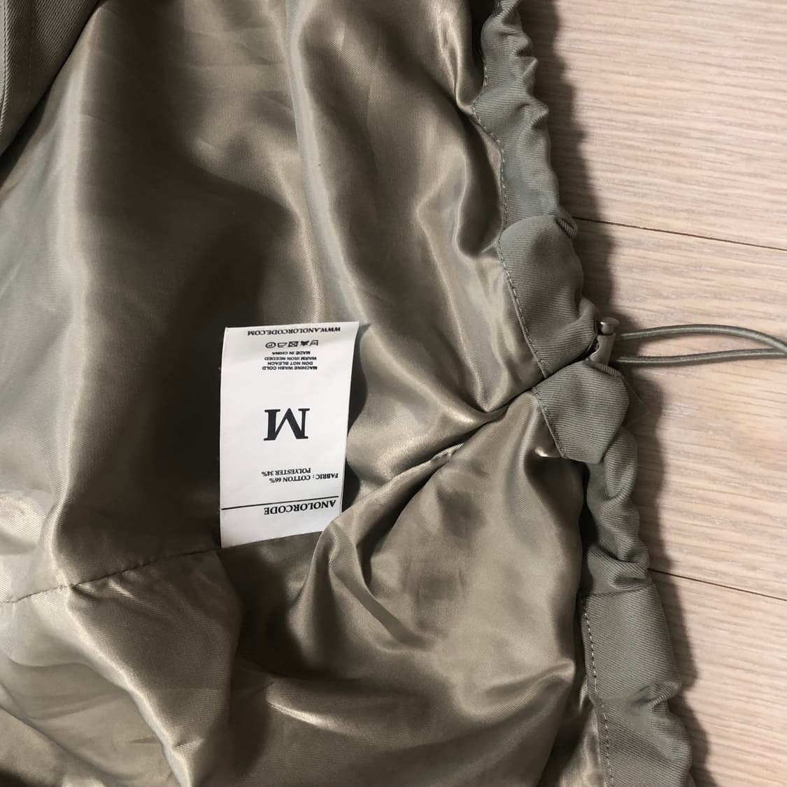 어널러코드 후드 숏점퍼 (베이지) 상품이미지4