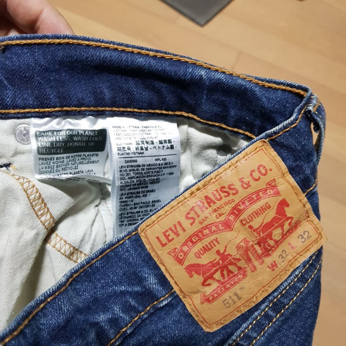 32 / 리바이스 511 / 중청데님 /토322-당 상품이미지4