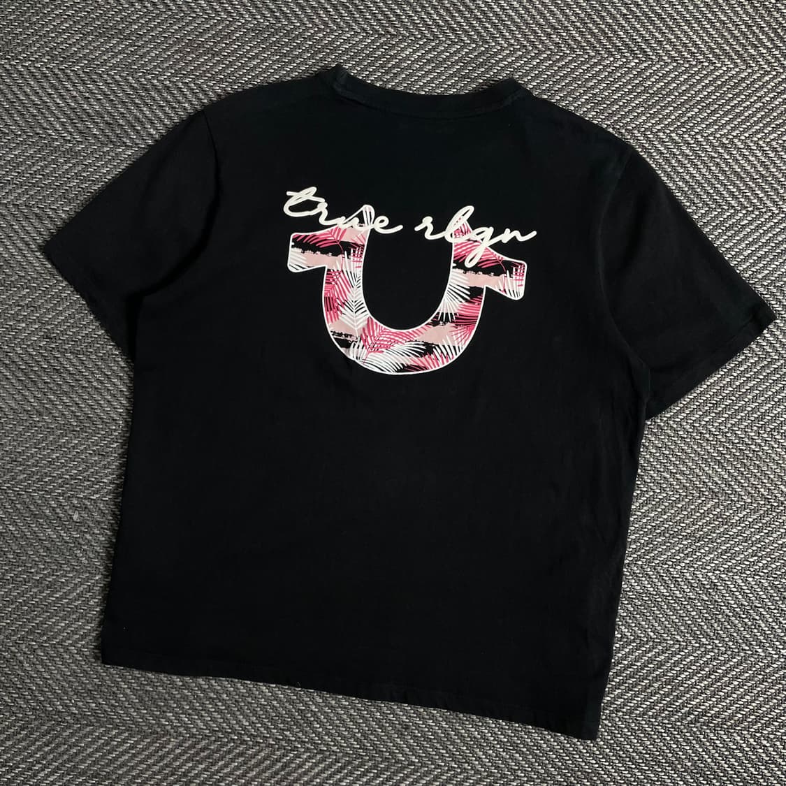 트루릴리젼 빅로고 블랙 y2k 반팔 티셔츠y 2900 상품이미지1