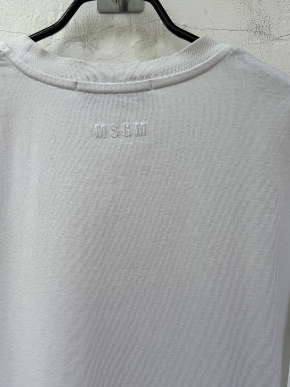 MSGM 화이트 그래픽 롱 슬리브 티셔츠 M 상품이미지9