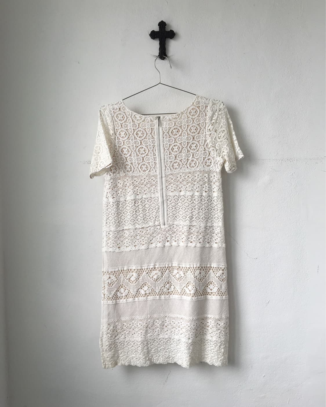 Filet pattern mixed onepiece 상품이미지3