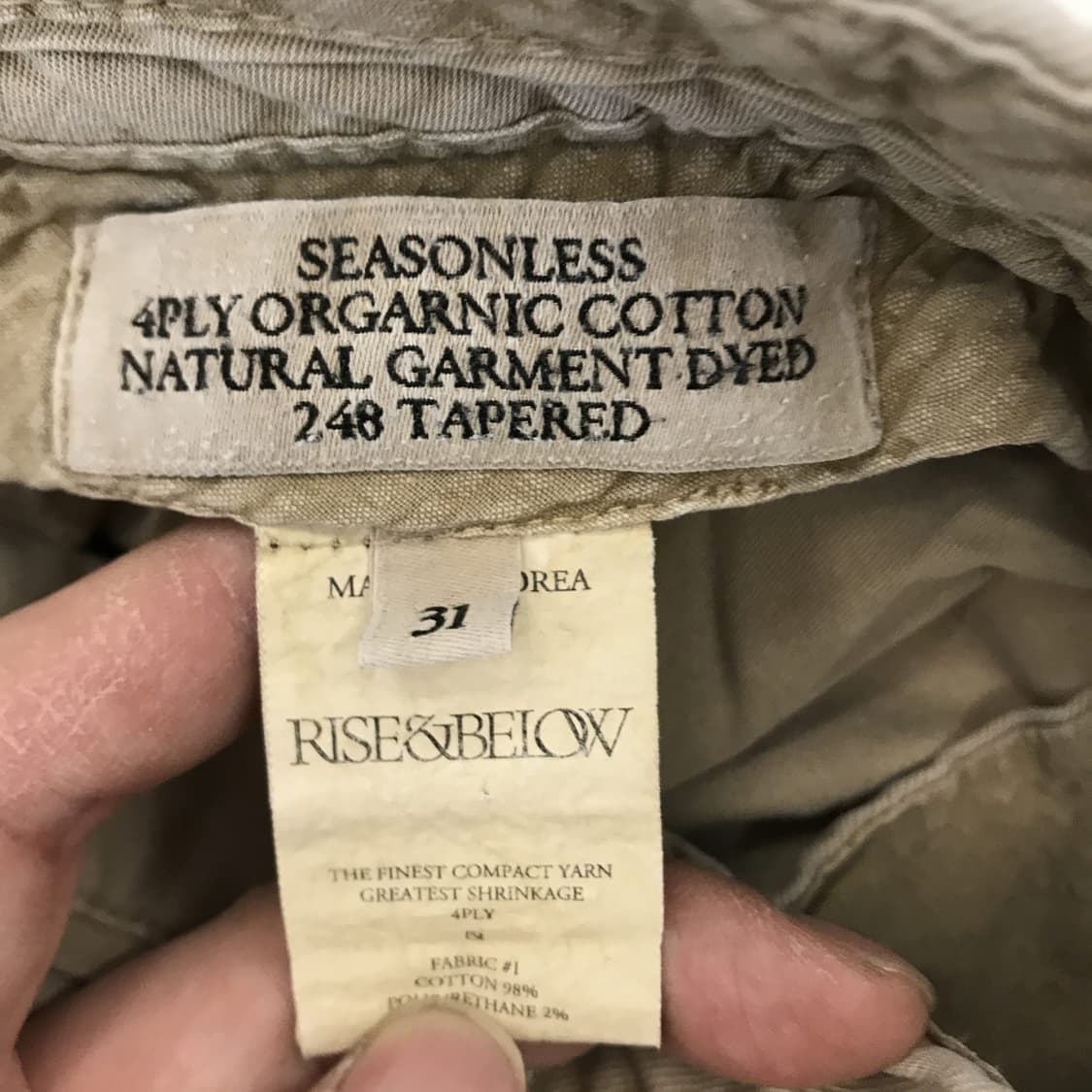 라이즈앤빌로우 248테이퍼드 팬츠 [31인치] 상품이미지5