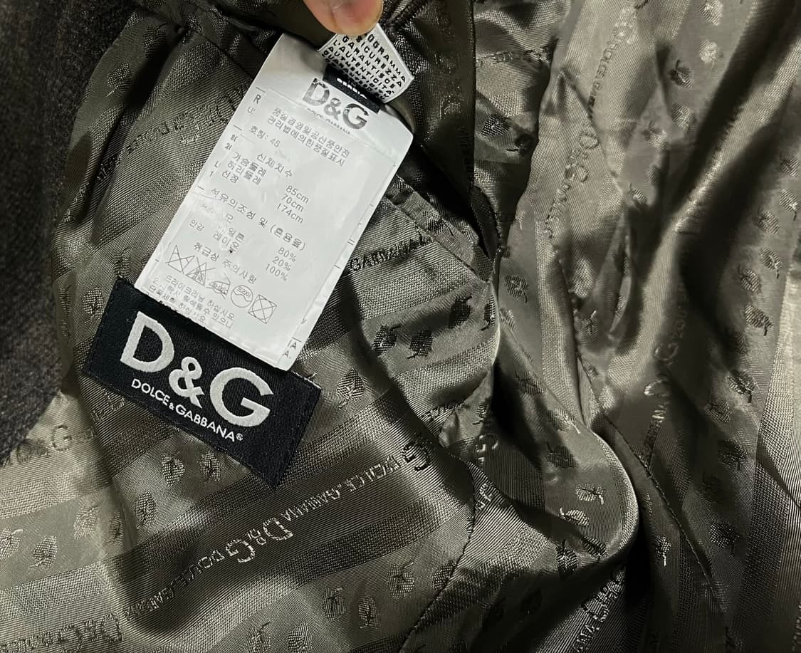 돌체앤가바나 헤링본 울코트 46사이즈 상품이미지4