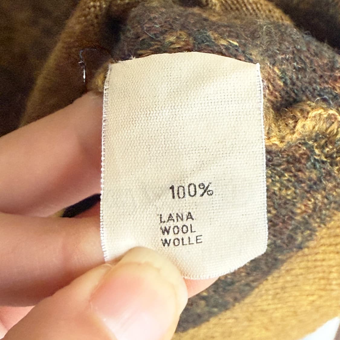 [GRAN SASSO] 올리브 모카 페이즐리 니트 베스트 상품이미지5