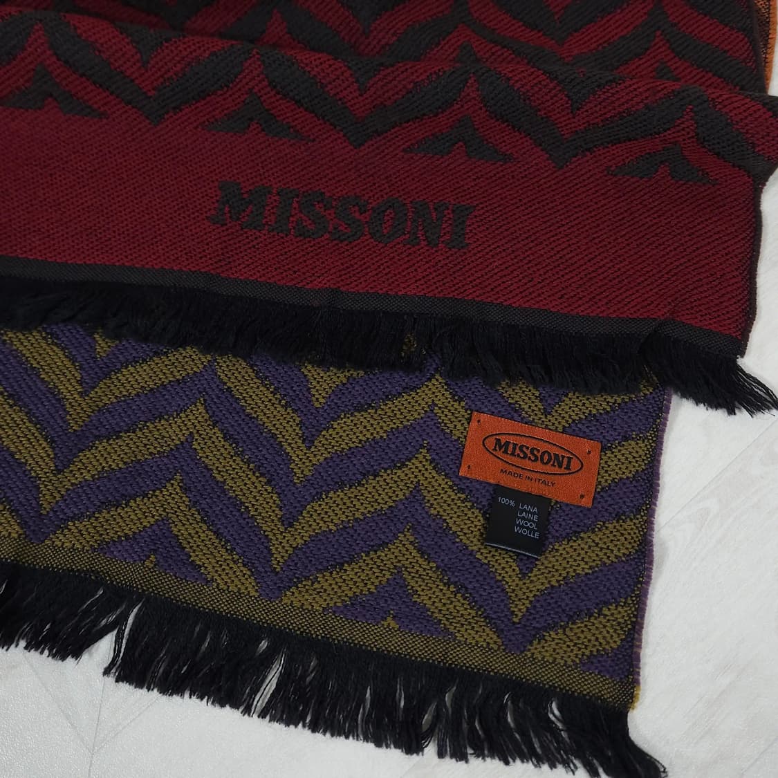 MISSONI 미쏘니 쉐브런 지그재그 울 머플러 목도리 상품이미지2