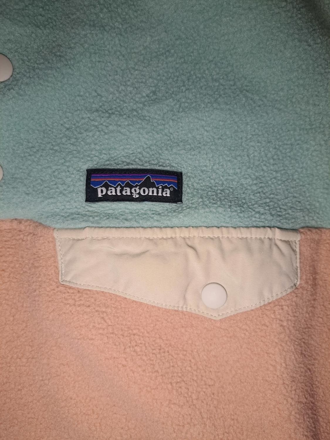 10s 파타고니아 신칠라 스냅-T 민트/핑크/화이트 상품이미지2