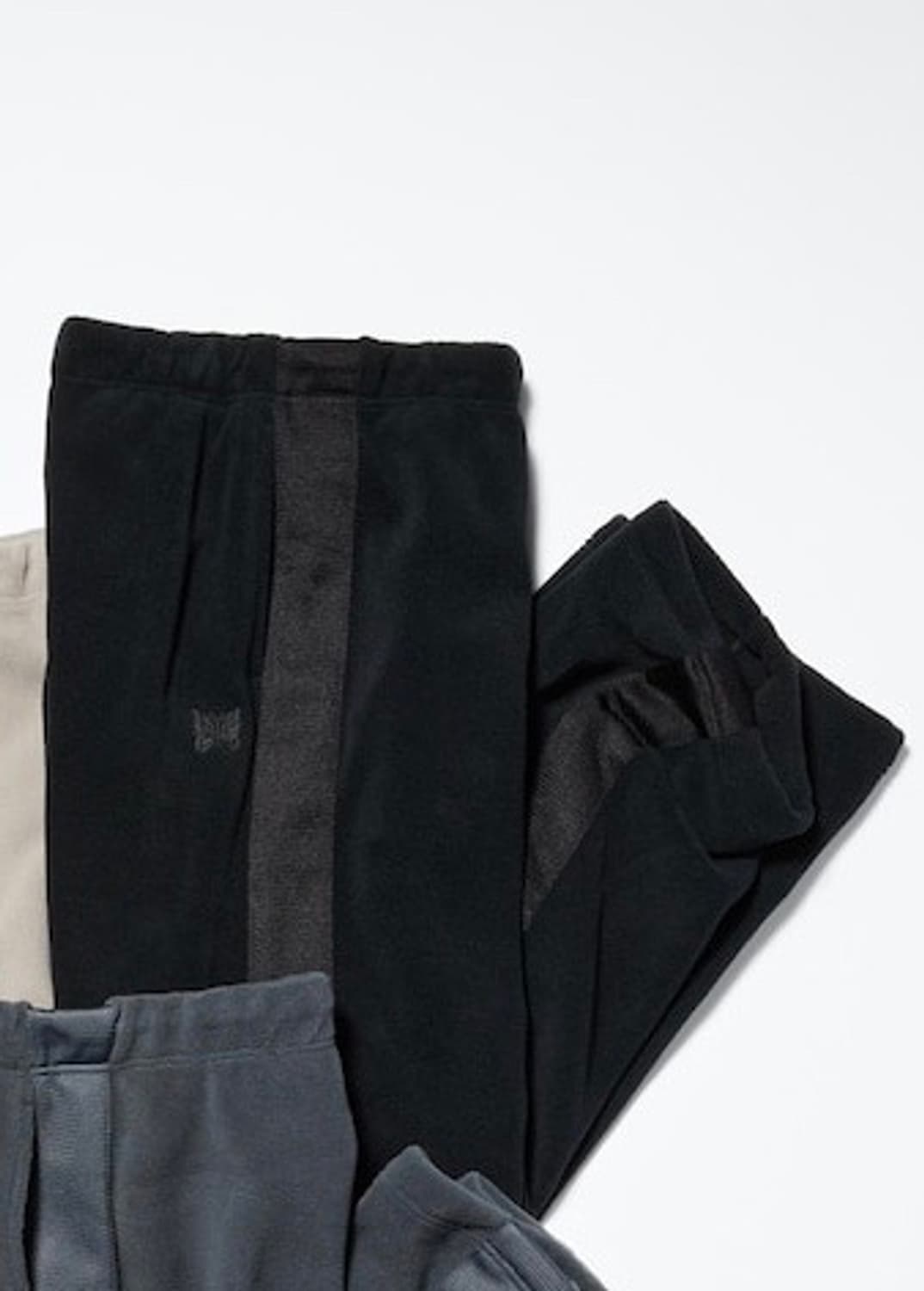 (M)유니클로 니들스 후리스 와이드 팬츠 블랙 판매합니다 상품이미지2