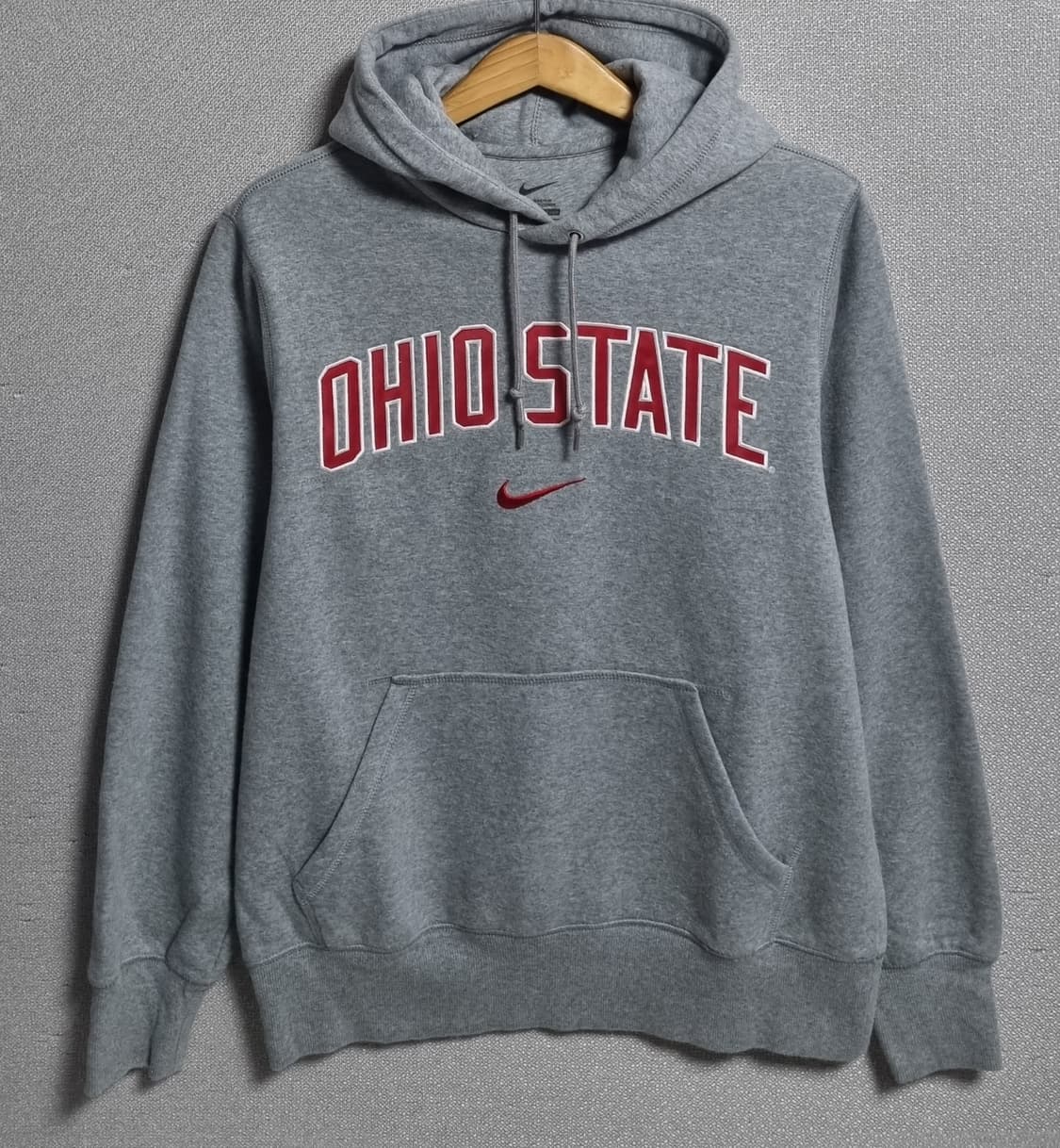 M (95) 나이키 오하이오 그레이 기모 후드티 상품이미지1