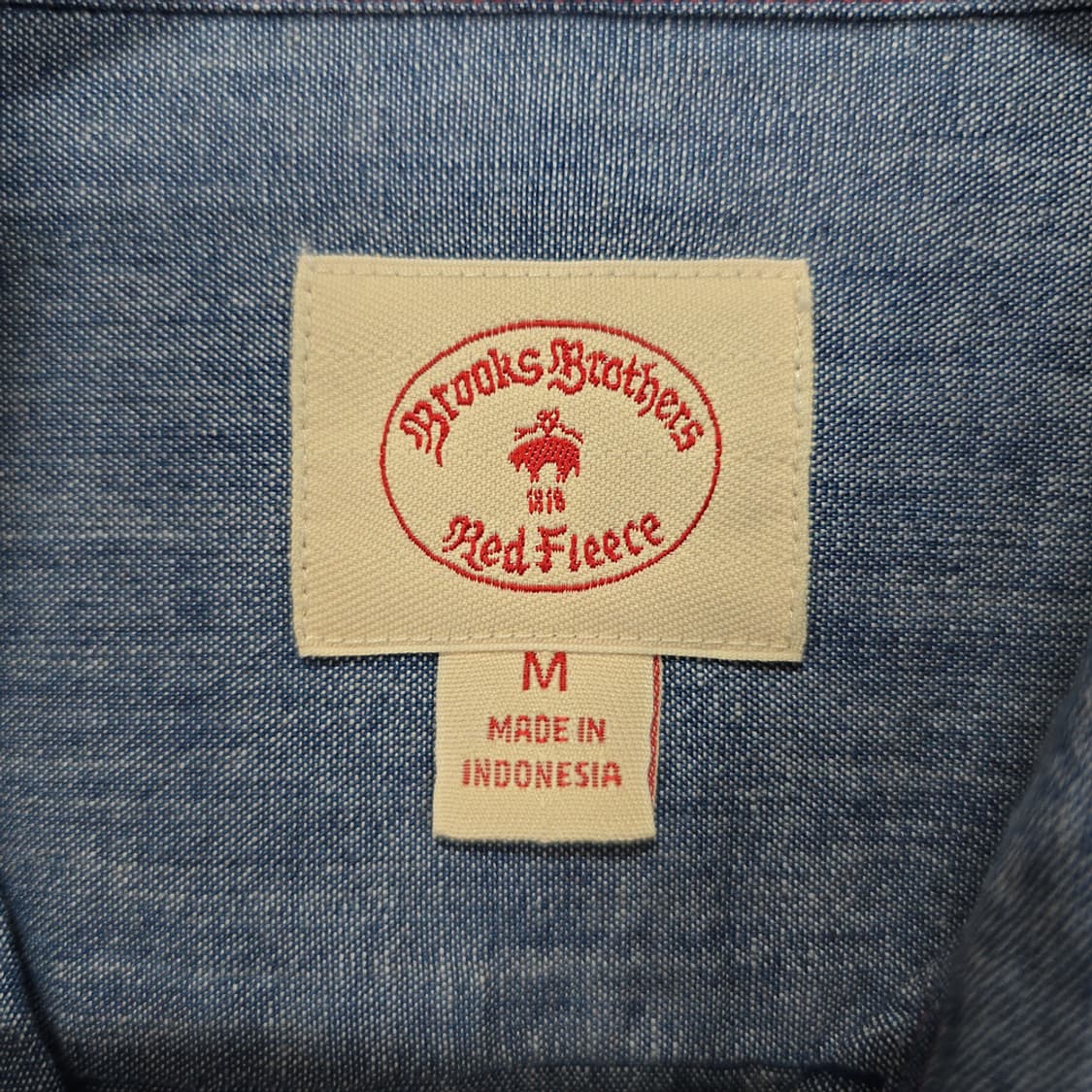브룩스브라더스(Brooks Brothers) 레드플리스 데님 셔츠 100 상품이미지5