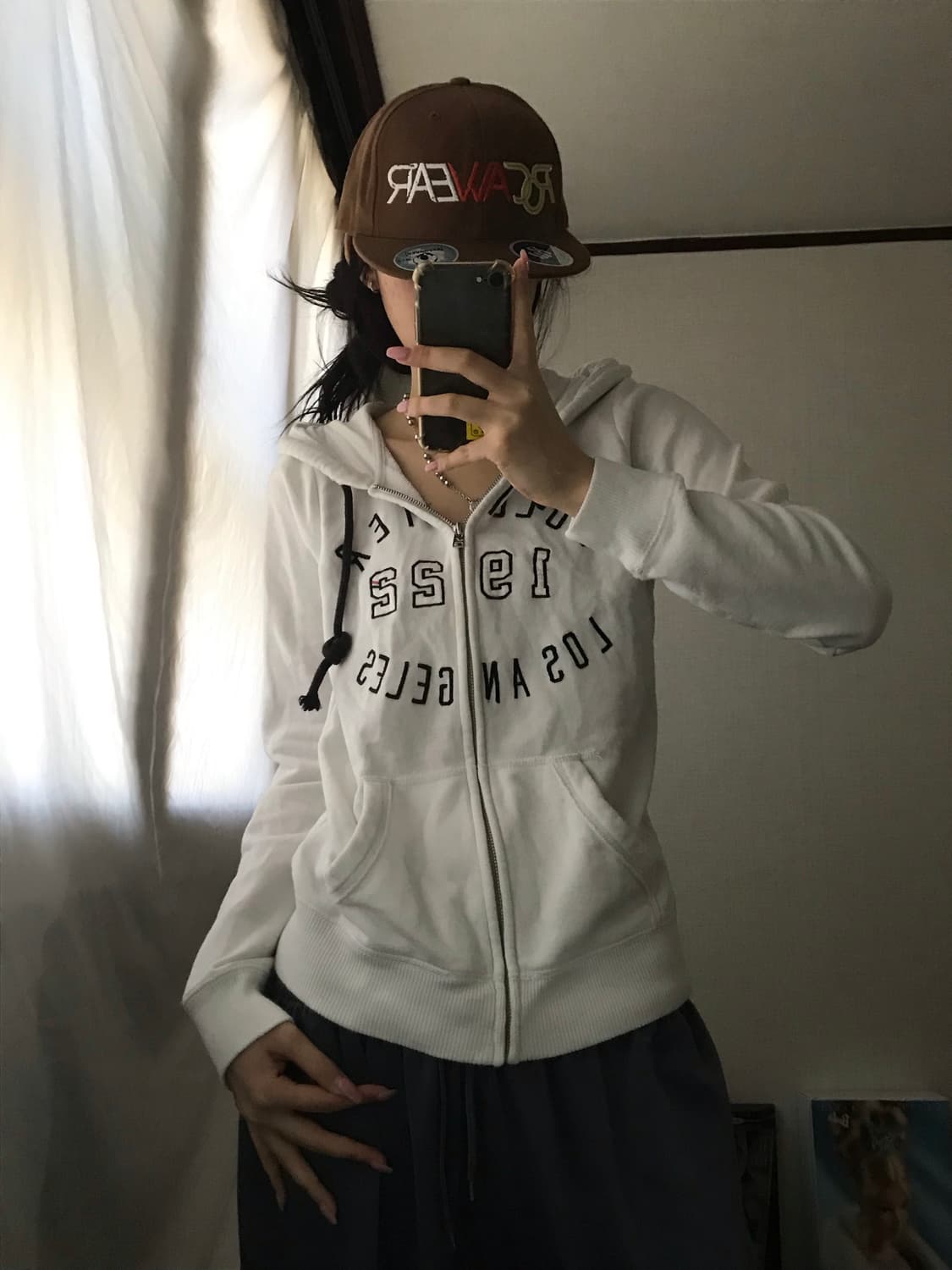 홀리스터 화이트 후드집업 상품이미지6