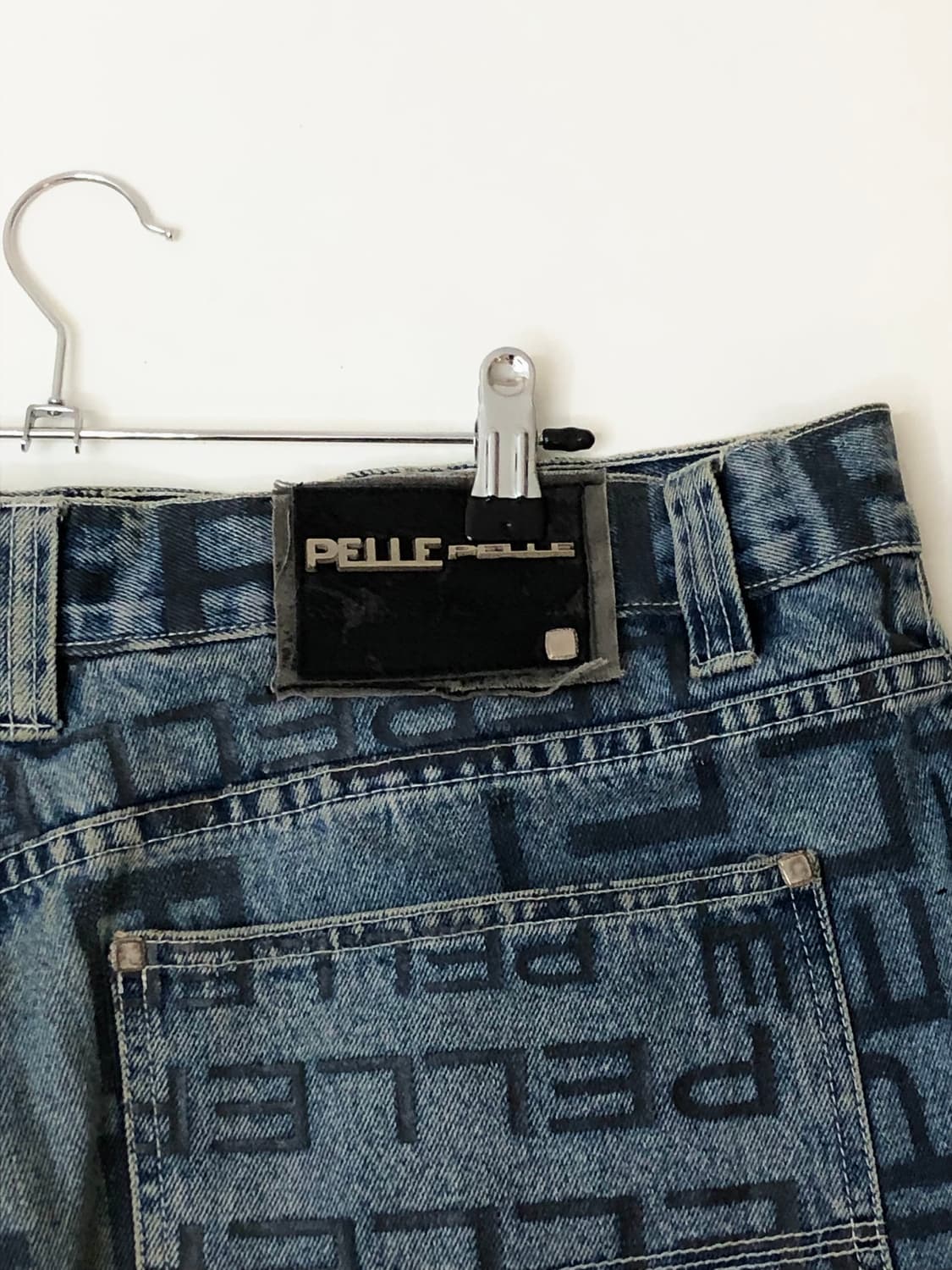 Pelle Pelle 펠레펠레 로고 패턴 데님 팬츠 상품이미지6