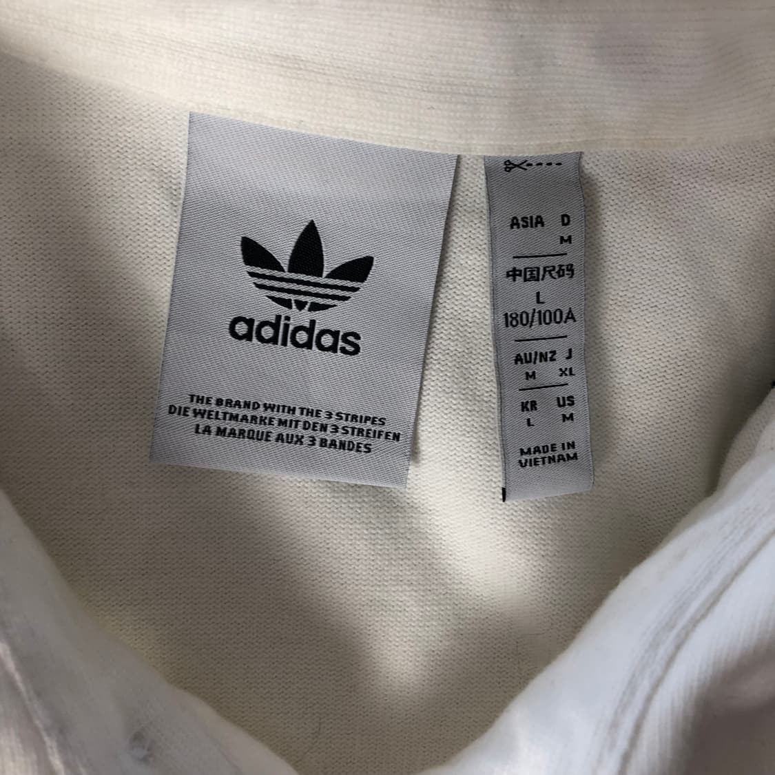 아디다스 화이트 카라 롱슬리브 상품이미지5