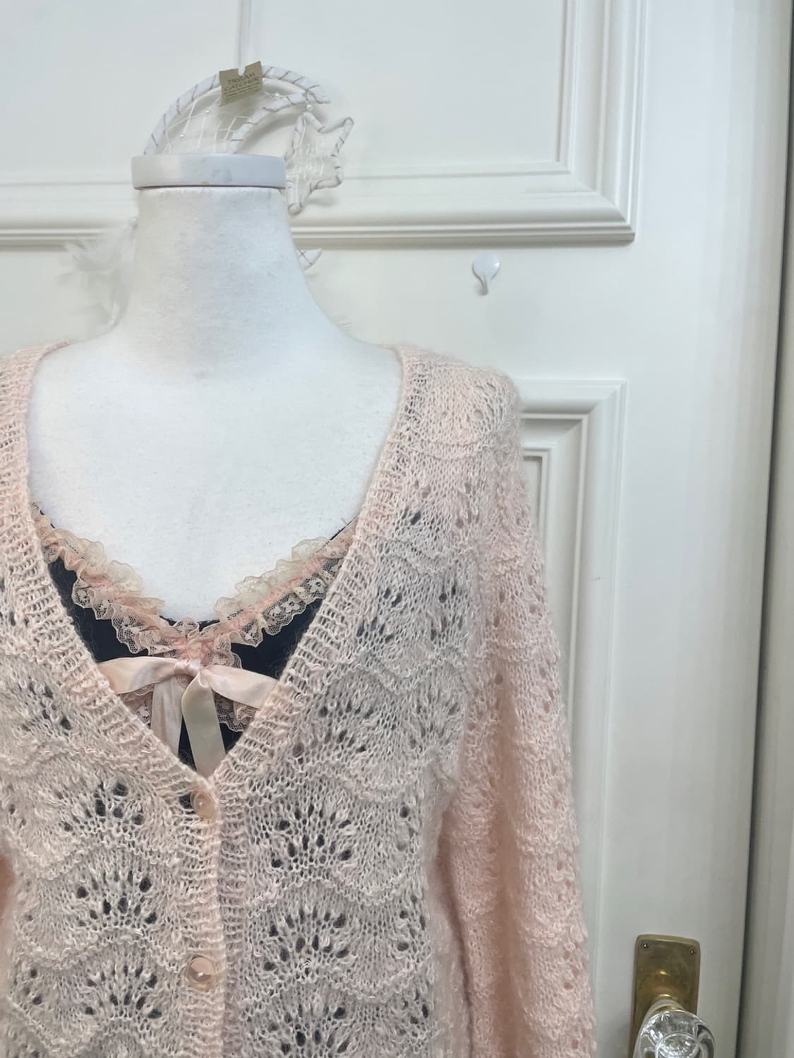 coral crochet twinkle lovely cardigan 상품이미지7