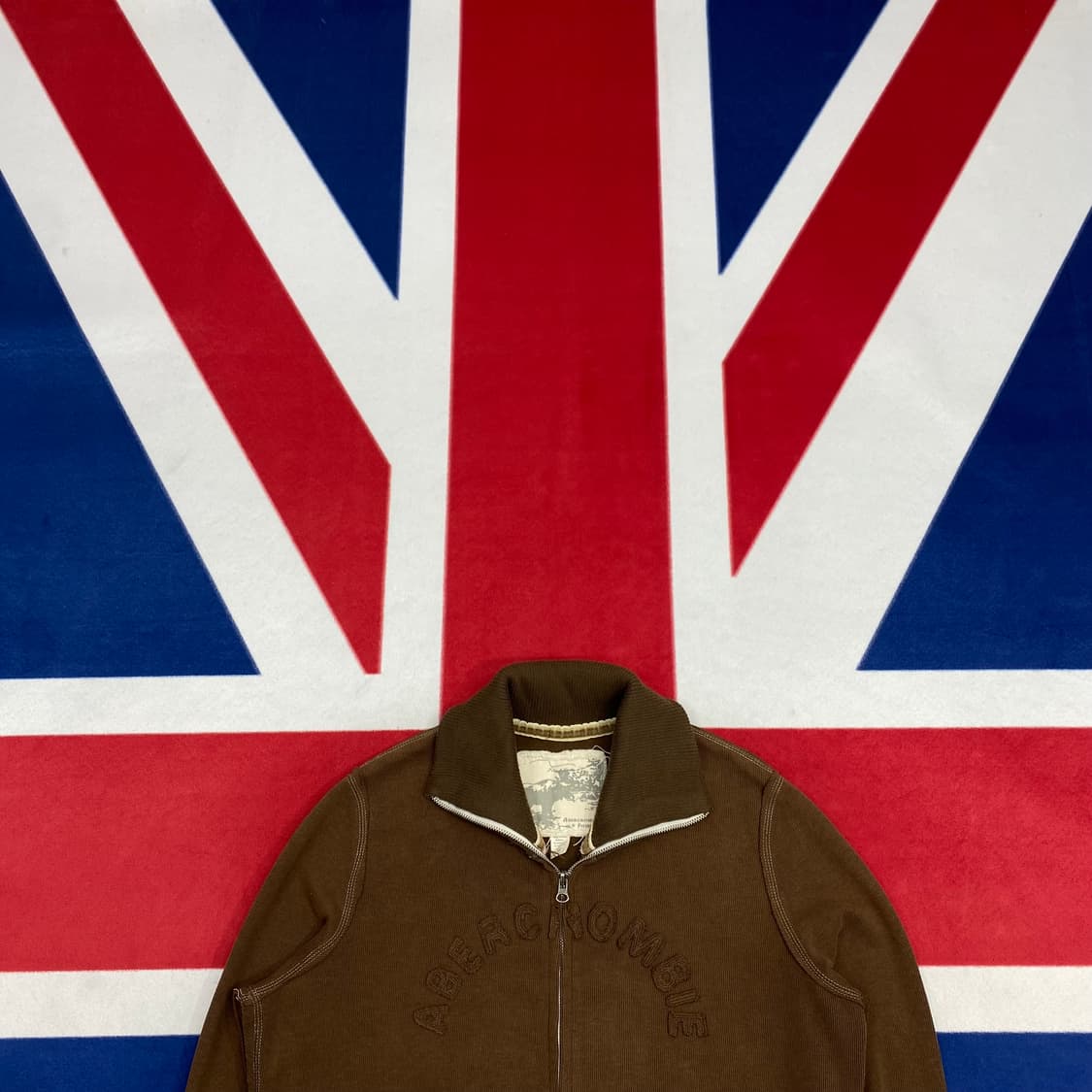 아베크롬비 브라운 져지 M 실측L 상품이미지2