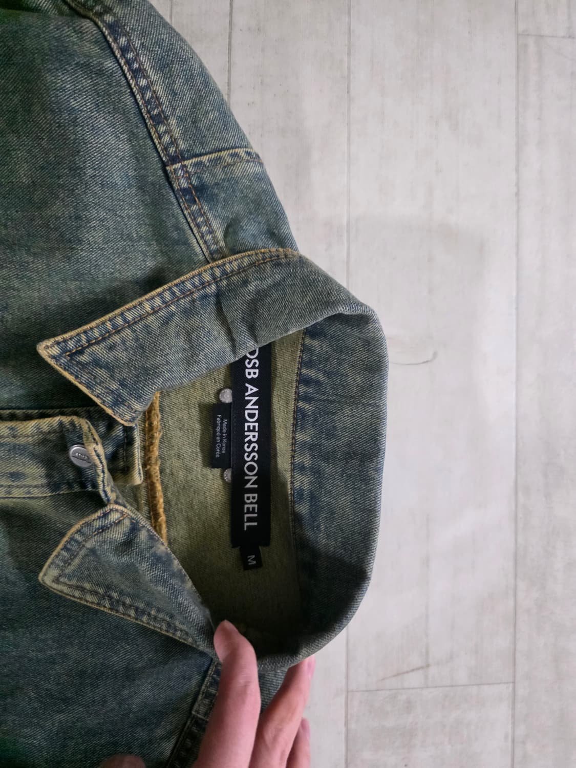 앤더슨벨 웨이스트 밴드 데님 자켓 M 상품이미지5