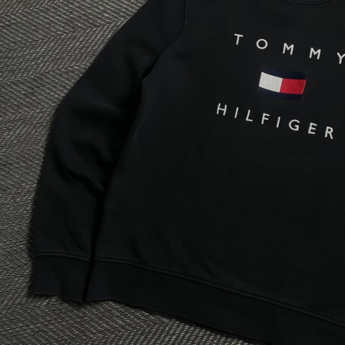 타미힐피거 자수 빅로고 박시핏 맨투맨 y 4686 상품이미지4