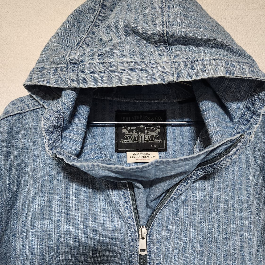 리바이스 데님 아노락 후드티 90 상품이미지3
