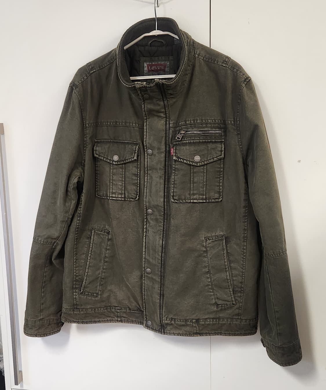리바이스 카키색 남성 자켓 L 상품이미지1