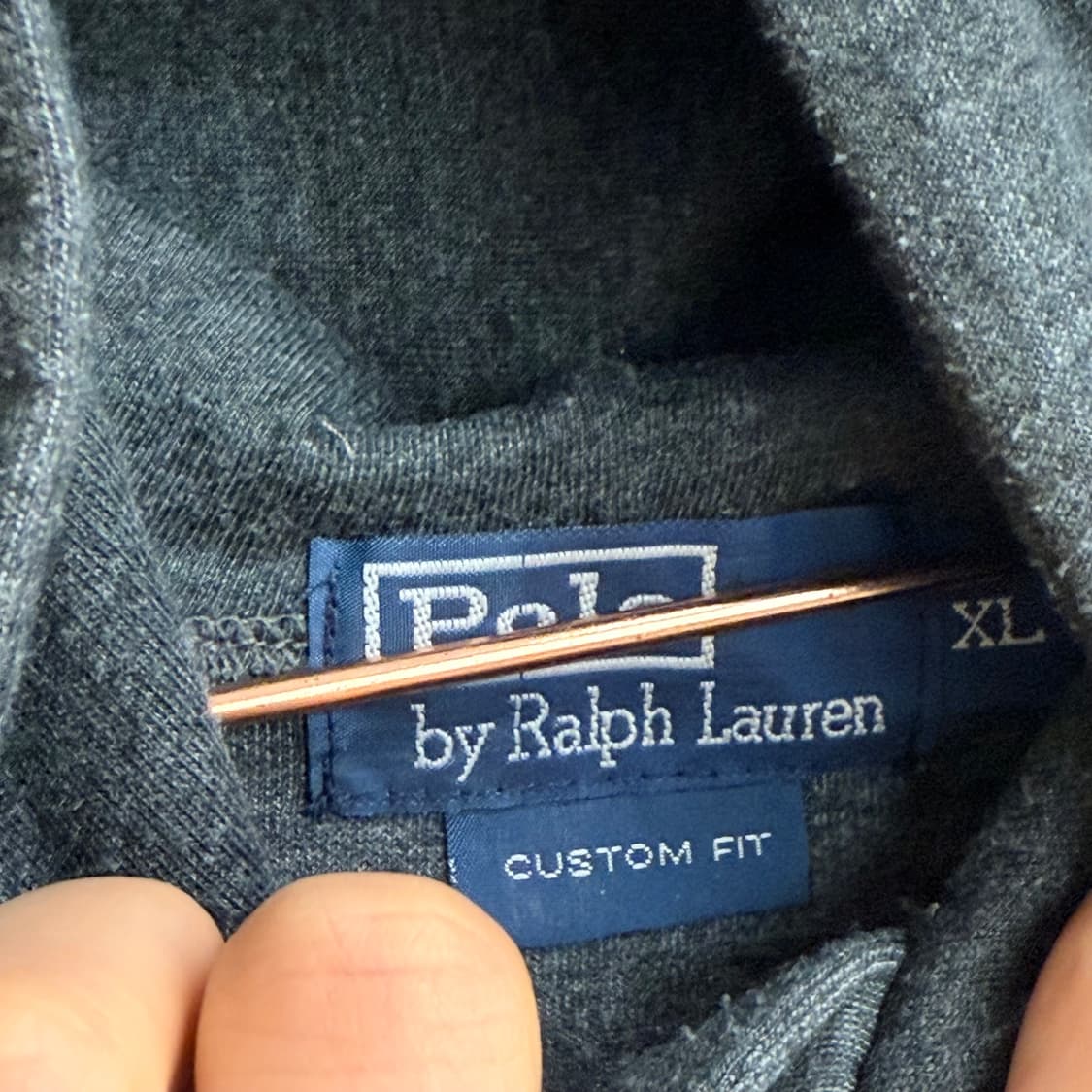 90S 폴로 랄프로렌 레어 빅포니 성조기 커스텀핏 후드 XL 상품이미지2