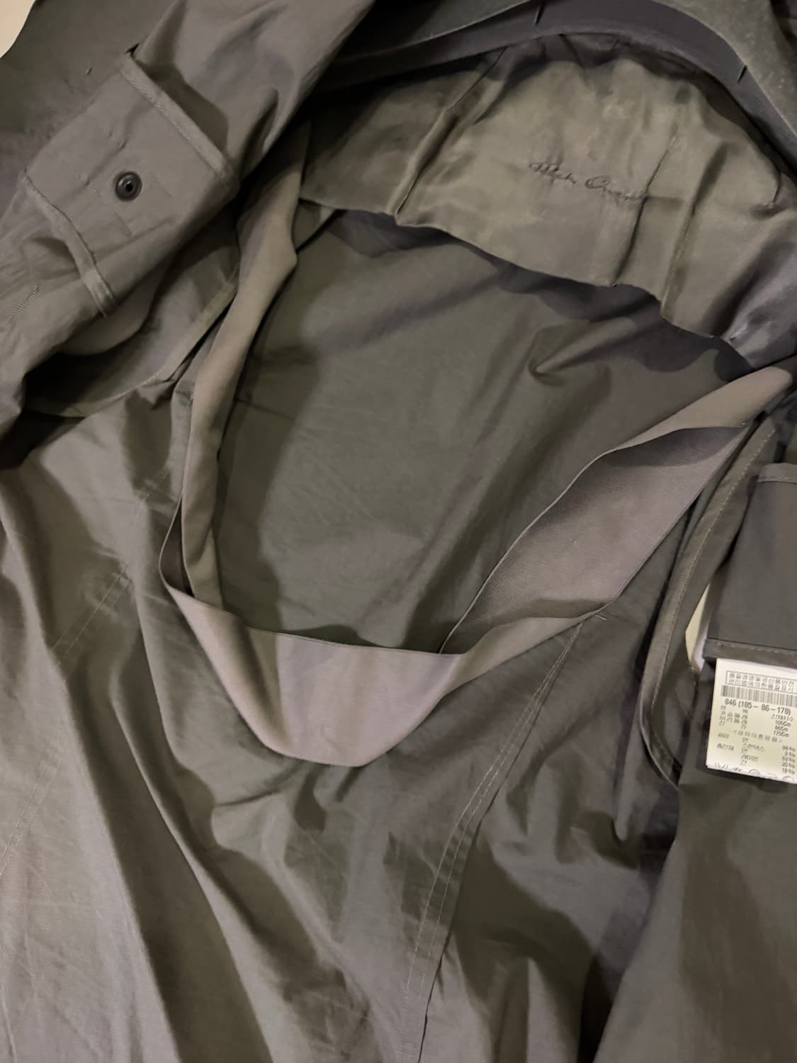 릭오웬스 후드 코트 (남여 공용) 상품이미지4