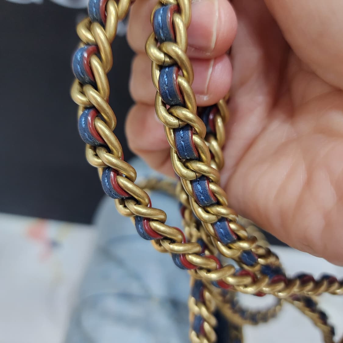 코치 데님 태비 20 숄더백 새제품 오염있음 상품이미지7