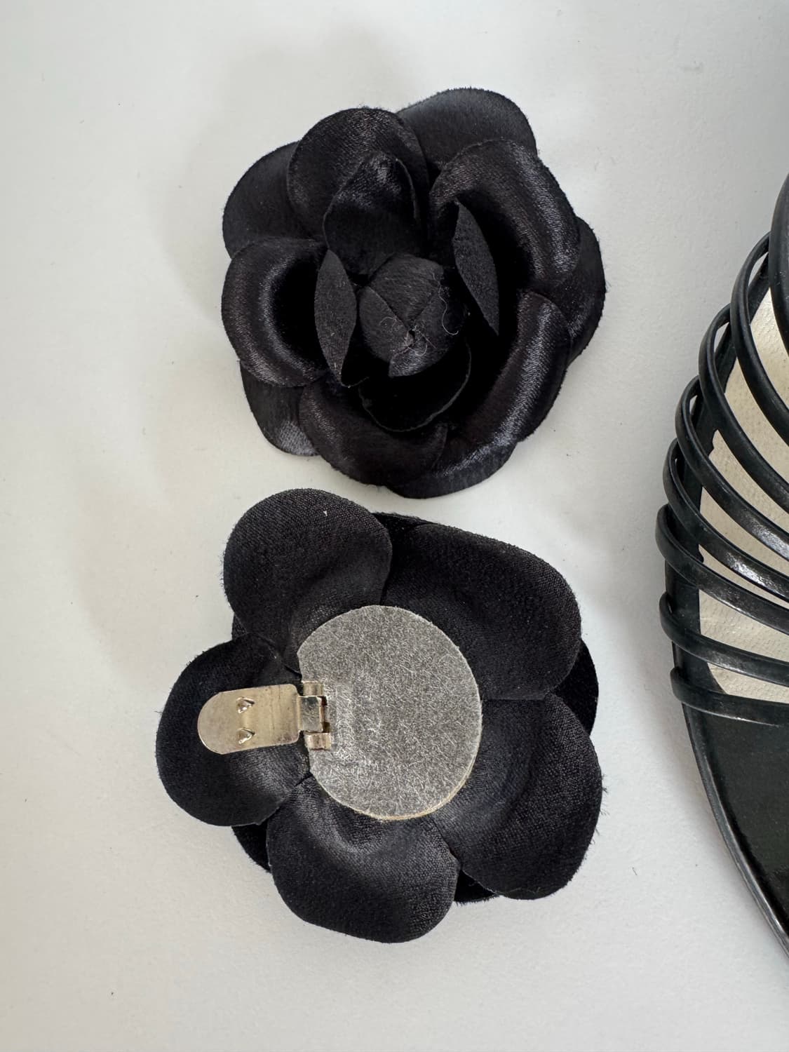 [made japan]UNTITLED 언타이틀드 장미 코사지 스트랩 뮬 상품이미지7