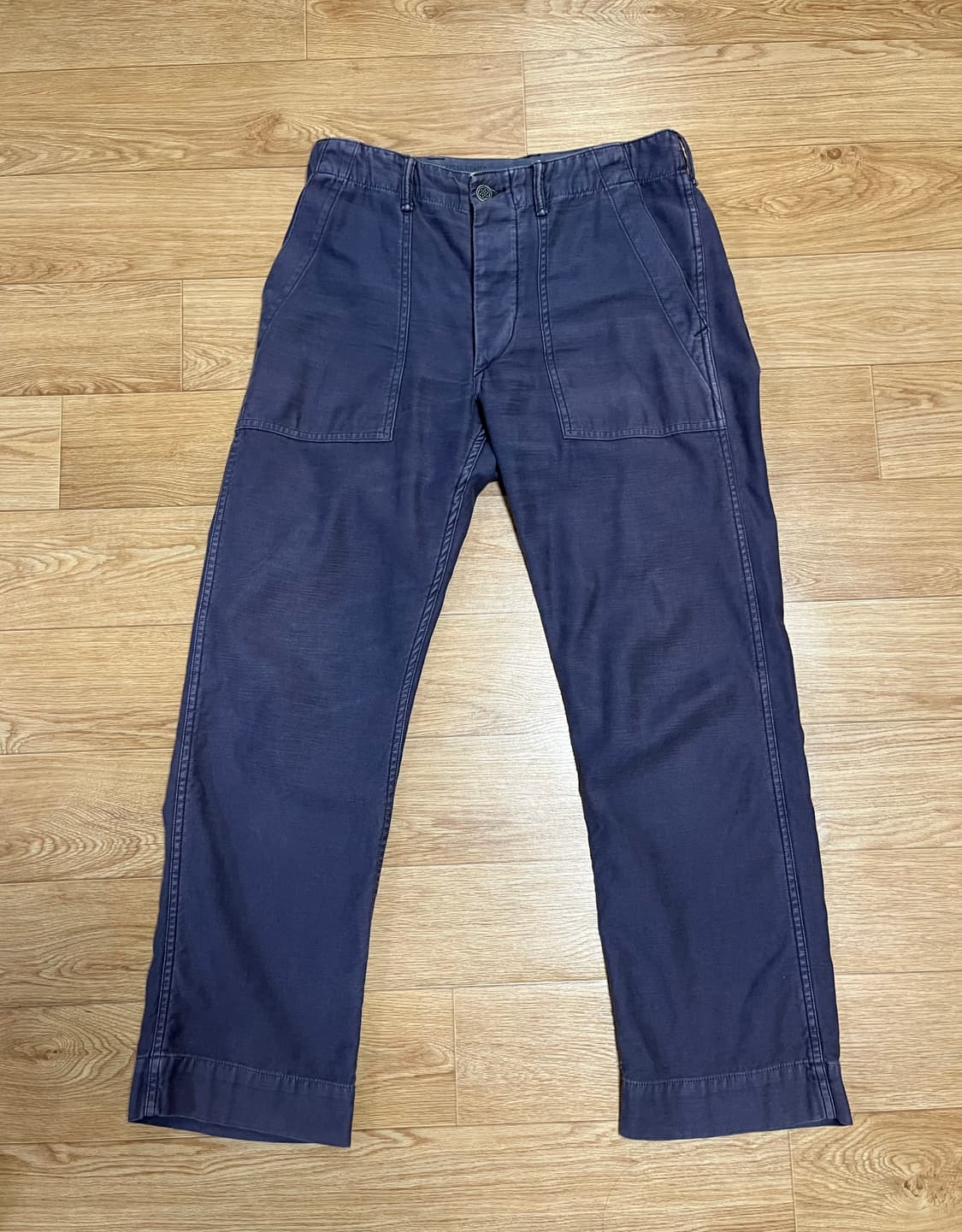 RRL 백사틴 퍼티그팬츠 30 퍼플 상품이미지1