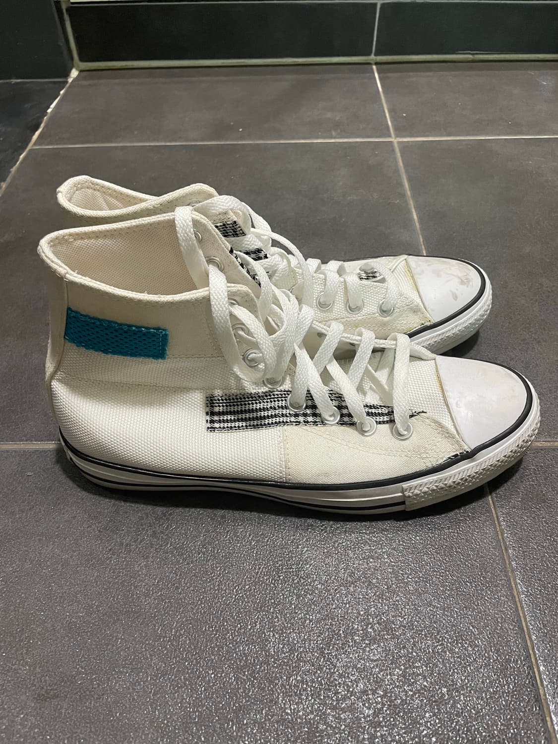[260]컨버스 척 테일러 올스타 하이 해크드 패션 화이트 세일 블루 상품이미지3