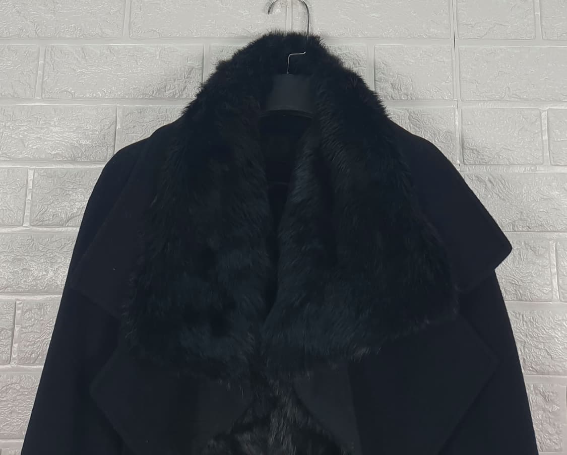 [55]시스템 양모 토끼털 코트 상품이미지3