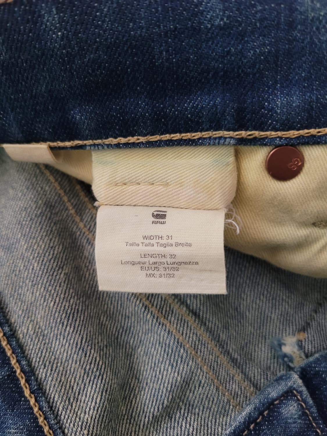 지스타로우 G star raw 3301슬림 빈티지 디스리페어 워싱진 32 상품이미지7