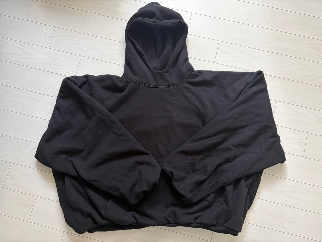 [새상품] 이지 더블레이어 후드 블랙 상품이미지1