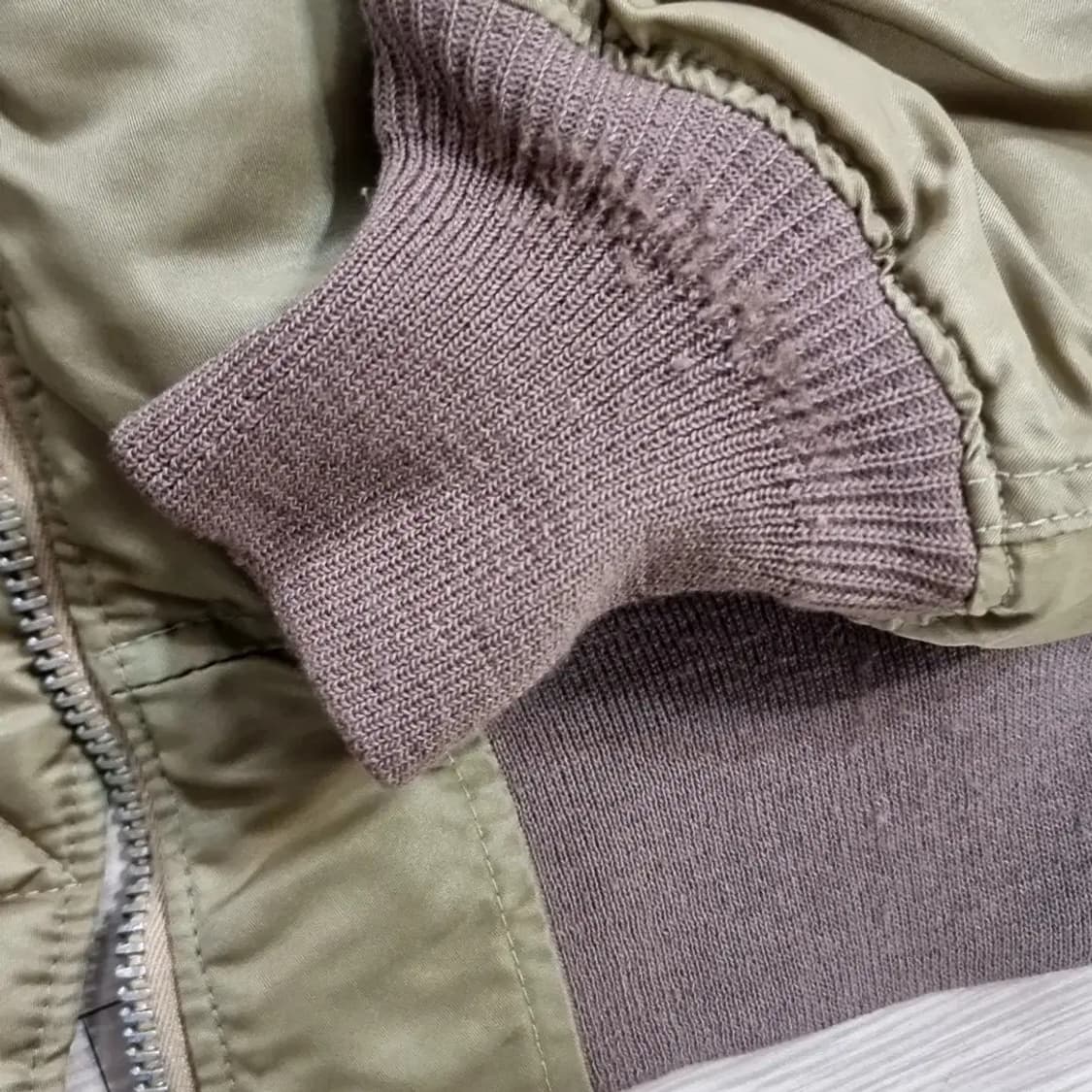 미제 made in usa hope사 카키색 MA-1 항공 점퍼(100) 상품이미지3