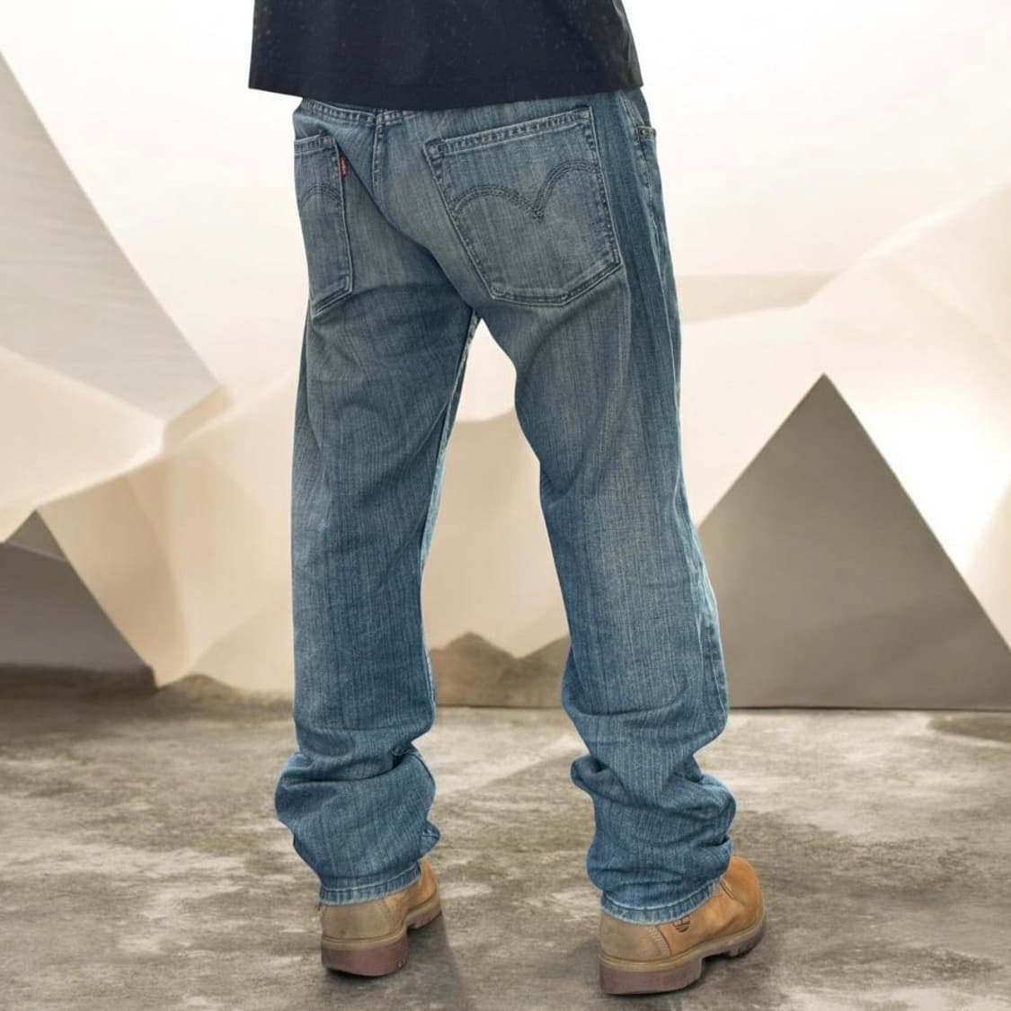 리바이스 504 워싱 데님팬츠 상품이미지1