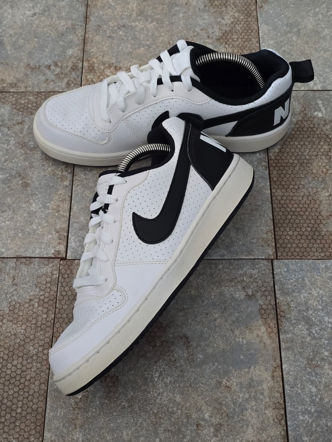 (240)나이키 코트 버로우 로우 흰검 상품이미지3