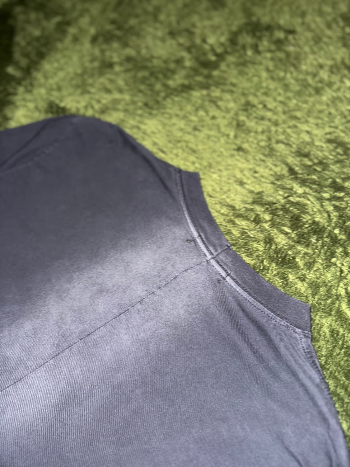 [XL] 코스트 퍼 킬로 더티 워싱 블리치드 스테어 롱슬리브 블랙 상품이미지9