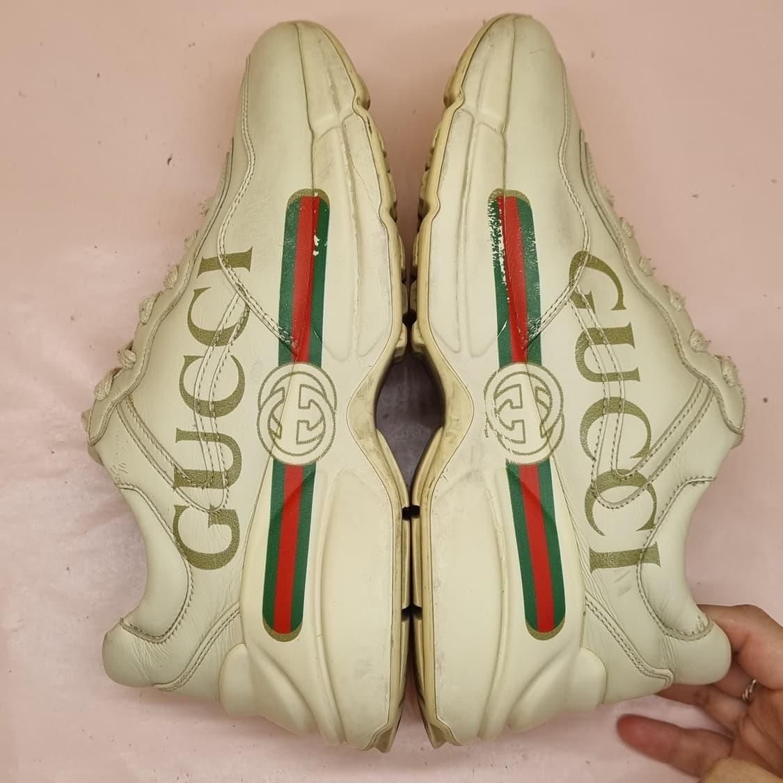 구찌 라이톤 레더 스니커즈 36 220 상품이미지5