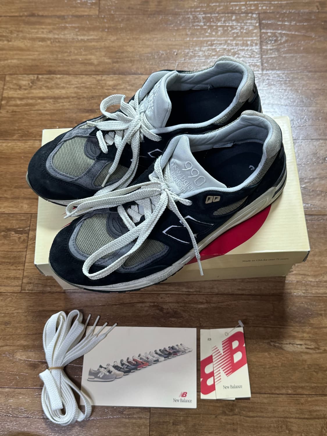 풀박) 뉴발란스 990v2 Made in USA 블랙 트루 카모 275 상품이미지2