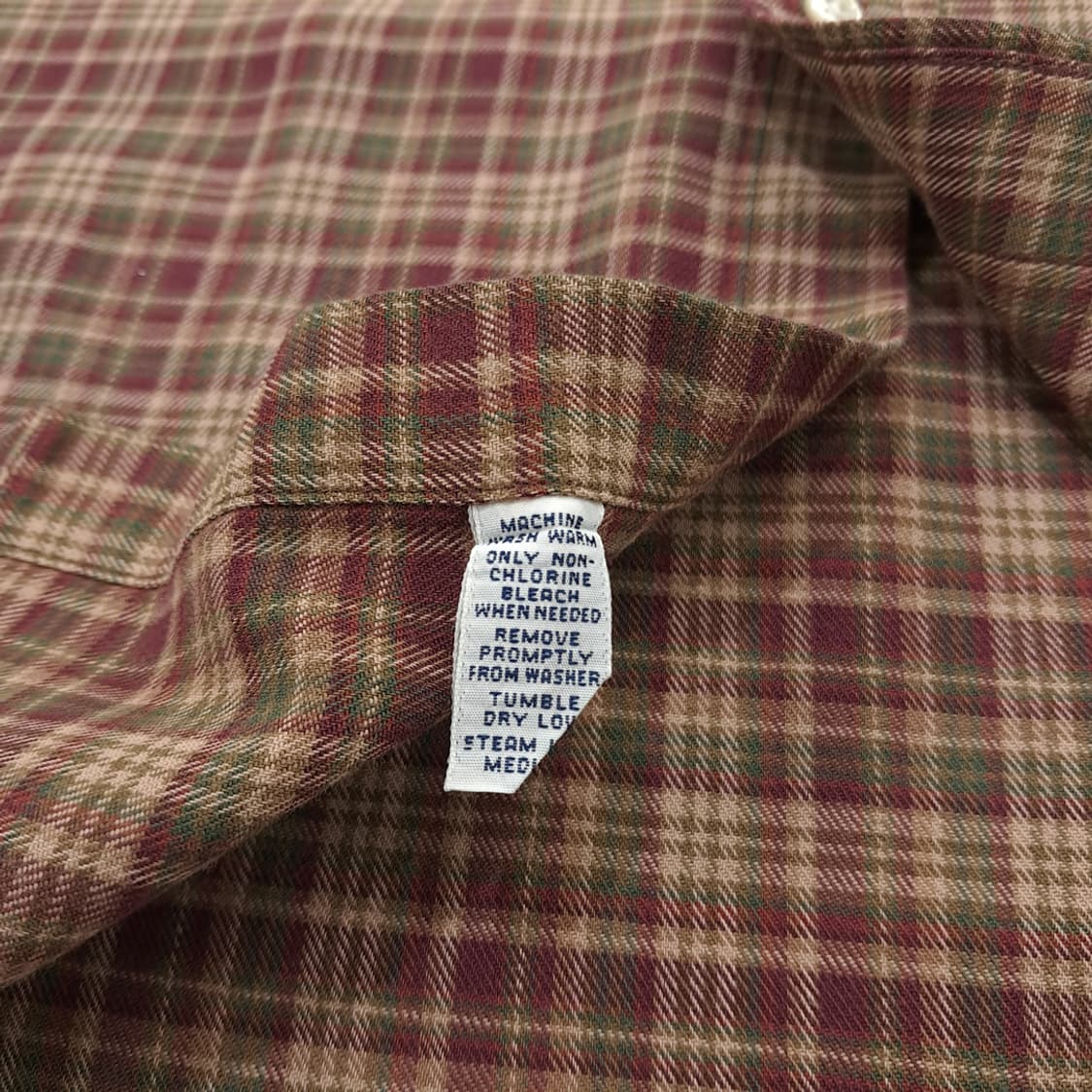 CN903 2XL 폴로 랄프로렌 버건디그린 타탄체크 플란넬 셔츠 남방 상품이미지6
