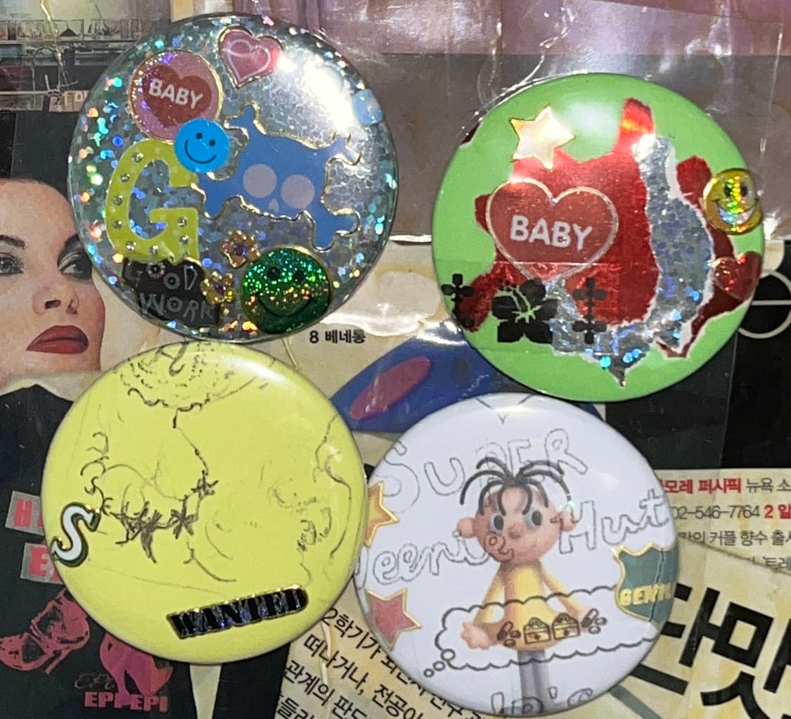 뱃지 핀버튼 브로치 {4🅔🅐-1🅢🅔🅣} 상품이미지5