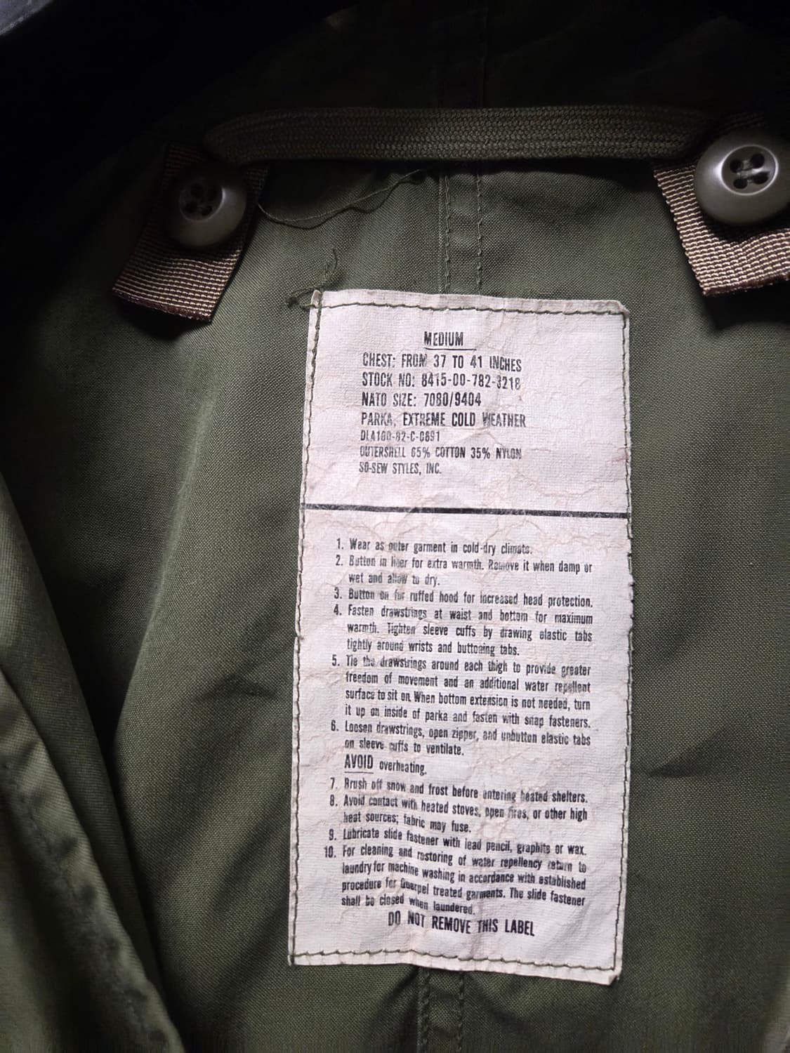 80's M-51 피쉬테일 파카 상품이미지3