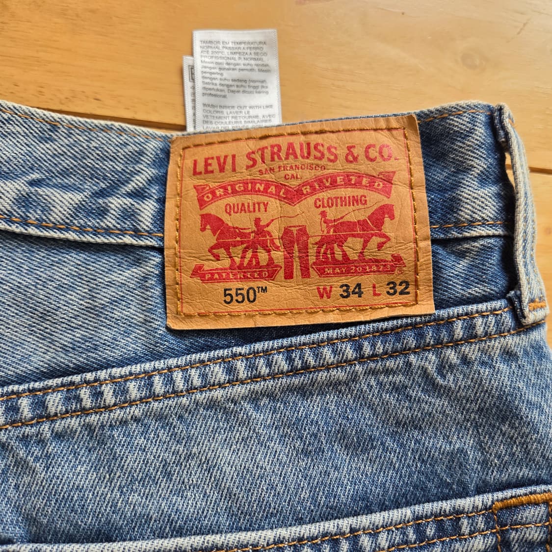 34 리바이스 550 반바지 데님팬츠156 상품이미지4