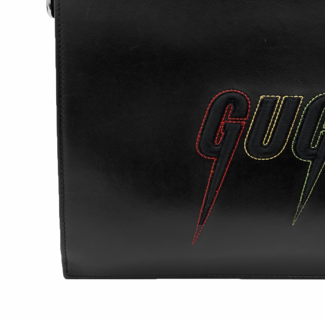 [OS] 구찌 님성 블레이드 자수 로고 클러치 백 파우치 블랙 상품이미지5