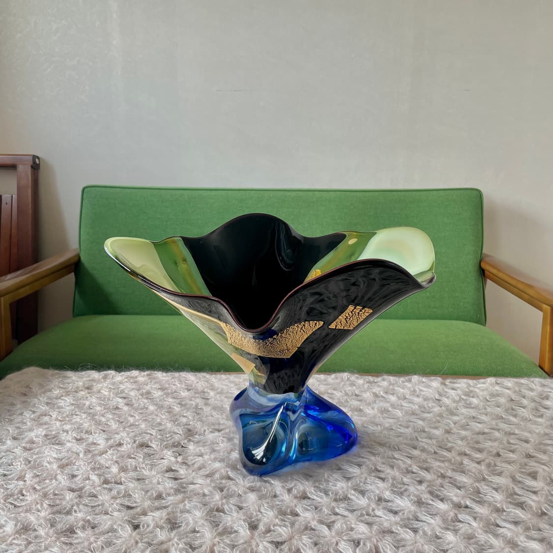 [70‘s vintage] 일본 빈티지 블로운 글라스 유리 화병 상품이미지4