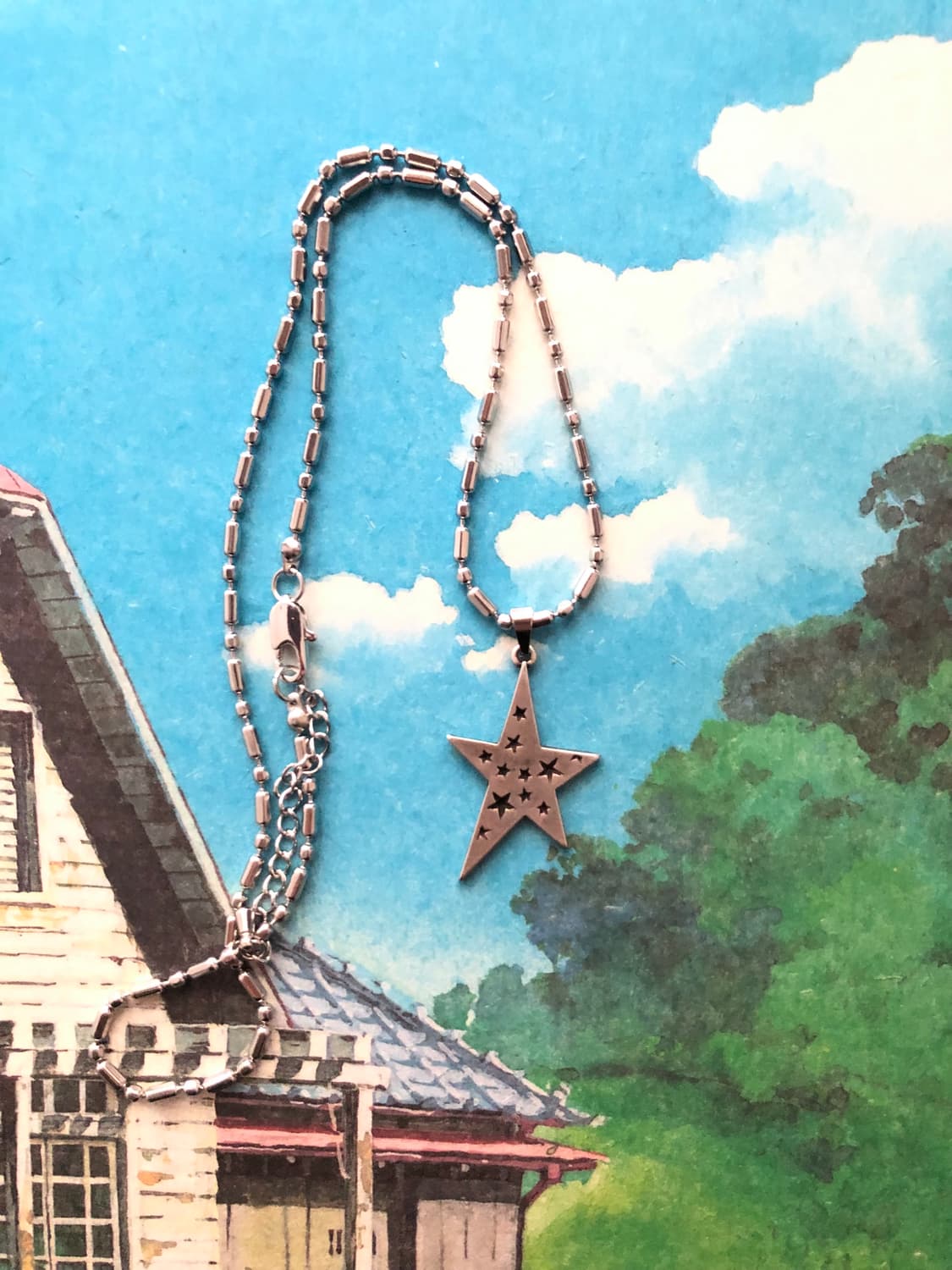 [휘마쿠마] 별무리 남녀공용 목걸이 상품이미지5