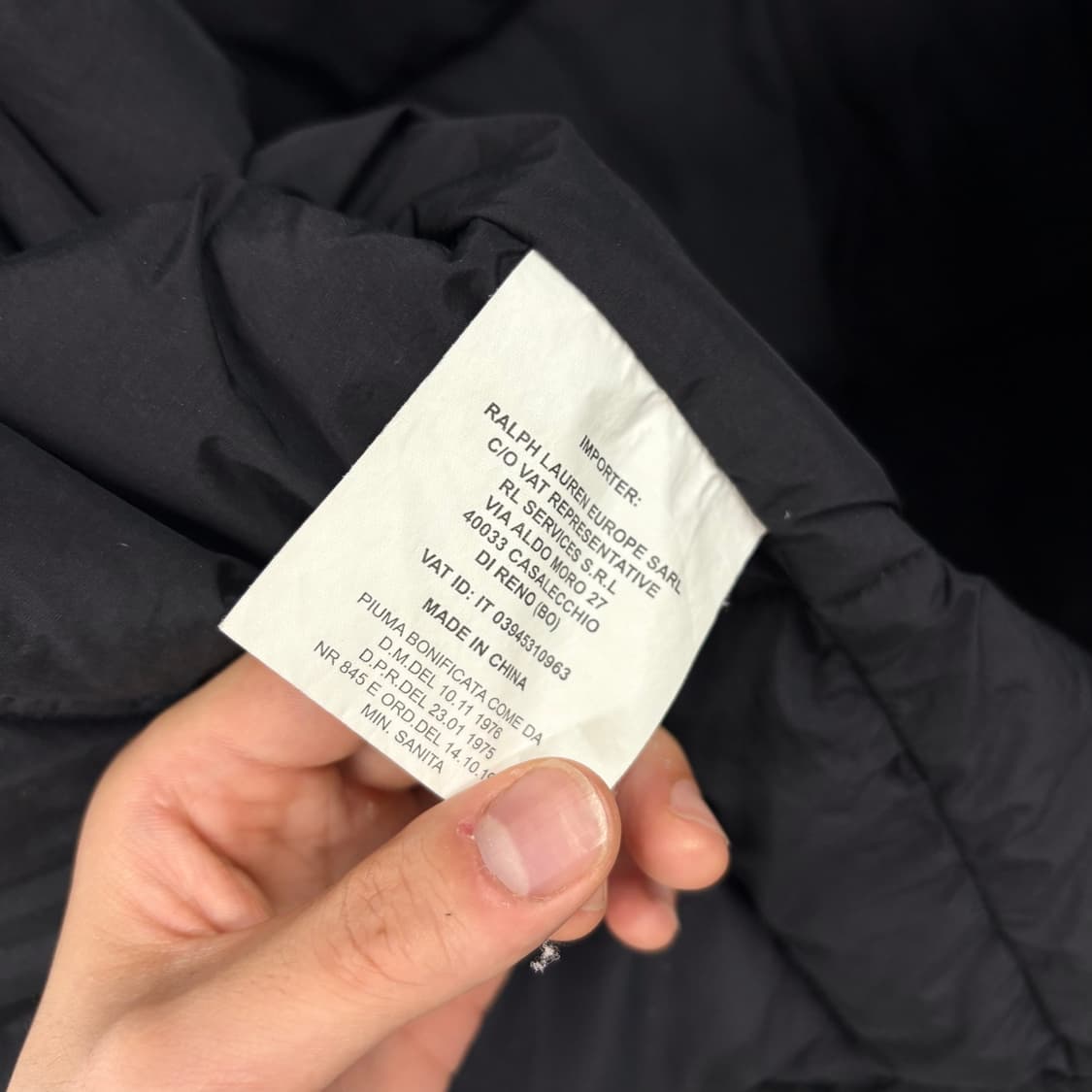 (L) 폴로 랄프로렌 블랙 다운 패딩 상품이미지9