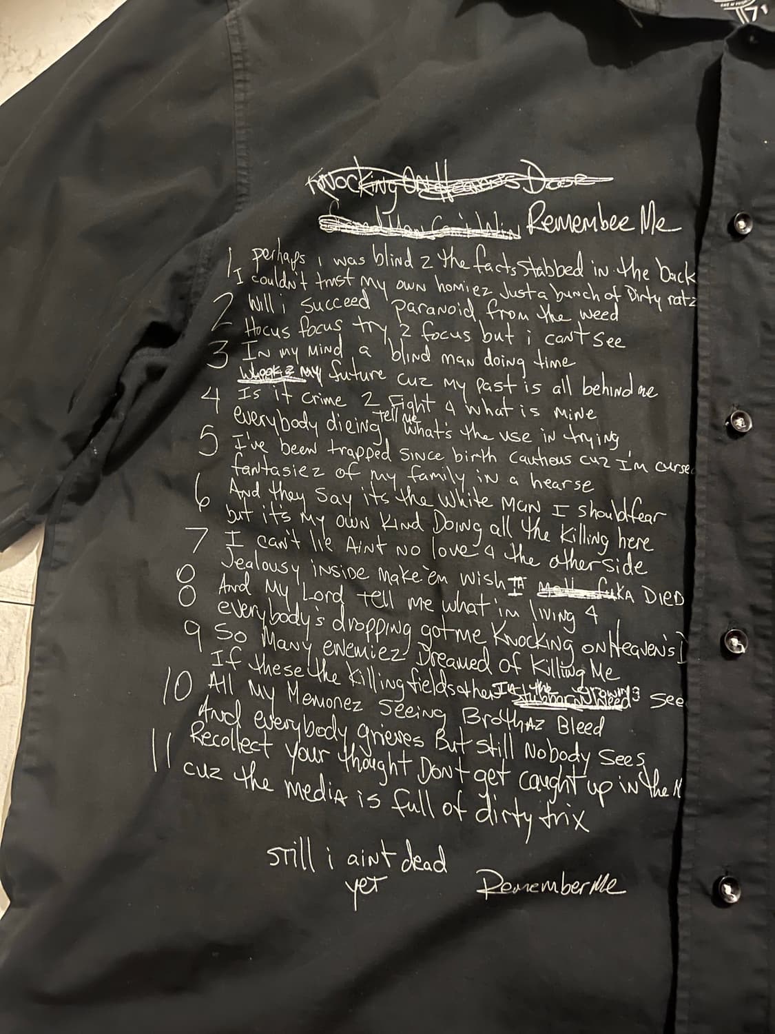2pac “makaveli” patchwork shirt xl 퍽 상품이미지4