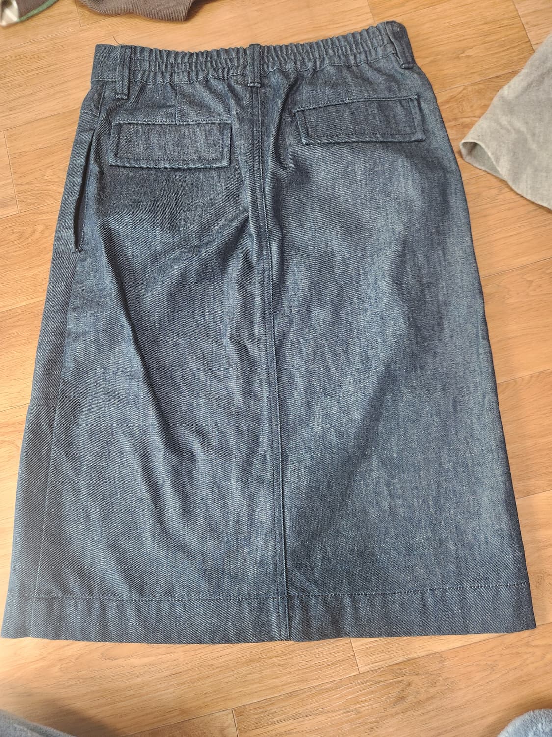 DKNY 청색 데님 롱 스커트 상품이미지6