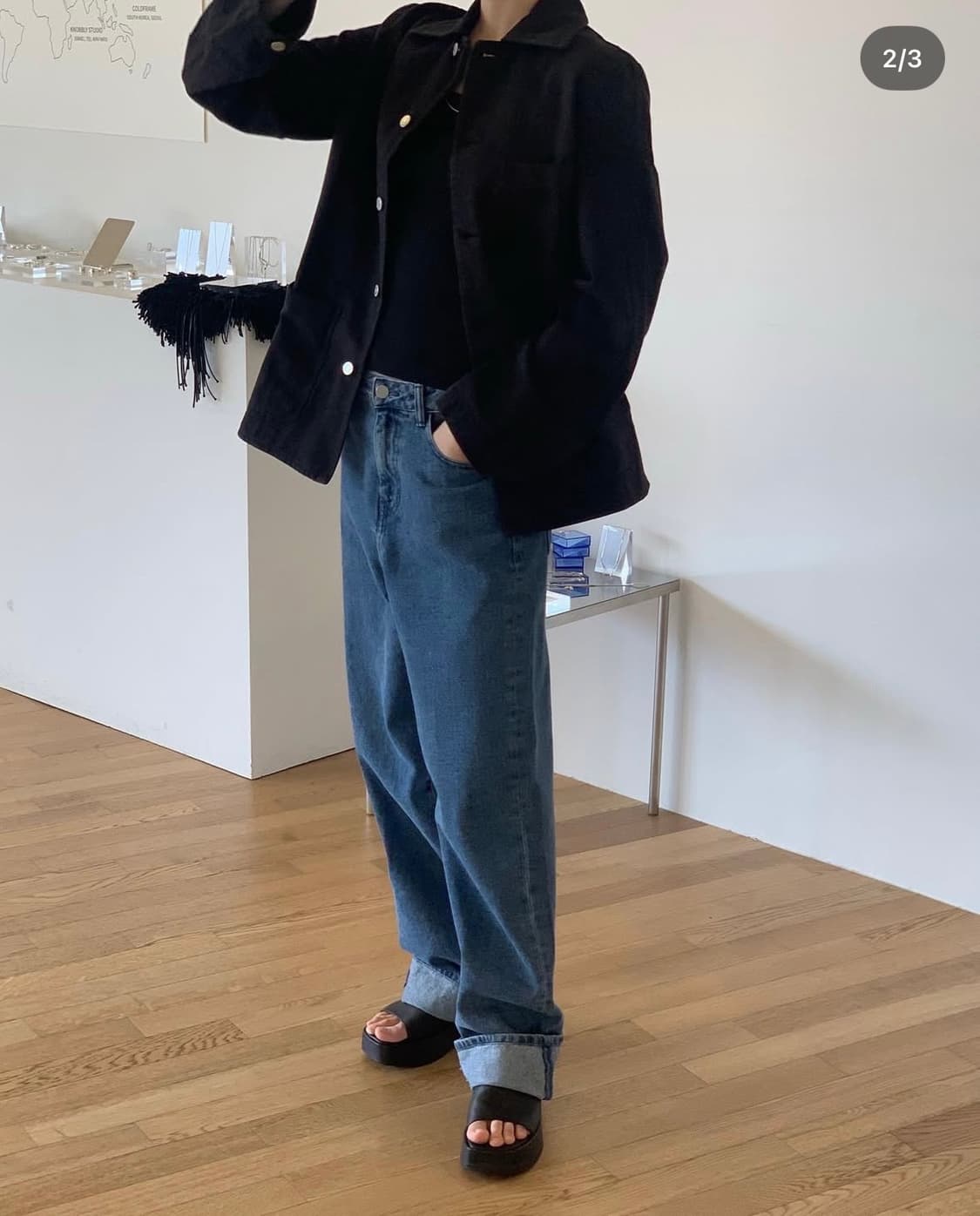 아모멘토 데님팬츠 2장 일괄 상품이미지3