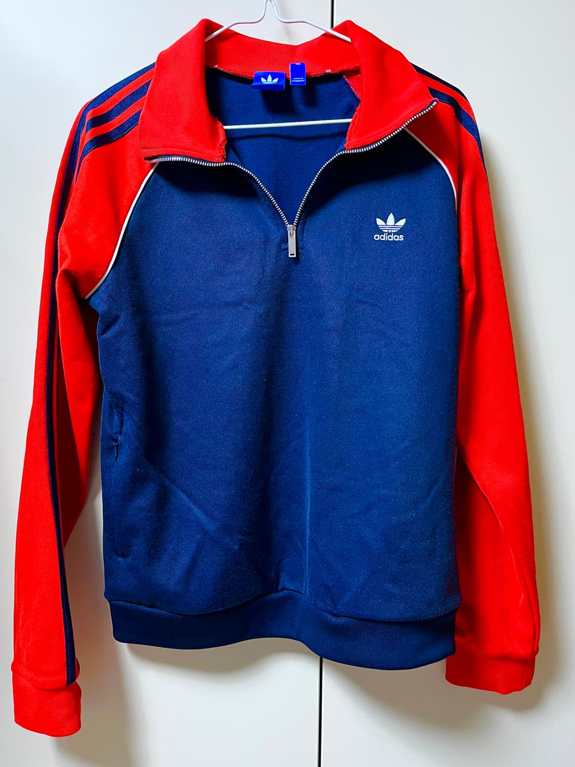 아디다스 레드 네이비 반집업 상품이미지1